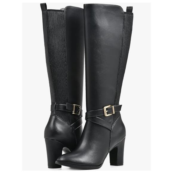 WHITE MOUNTAIN Women's Teals Block Heeled Dress Tailored Tall Shaft Boot Size 10 - Picture 2 of 8
